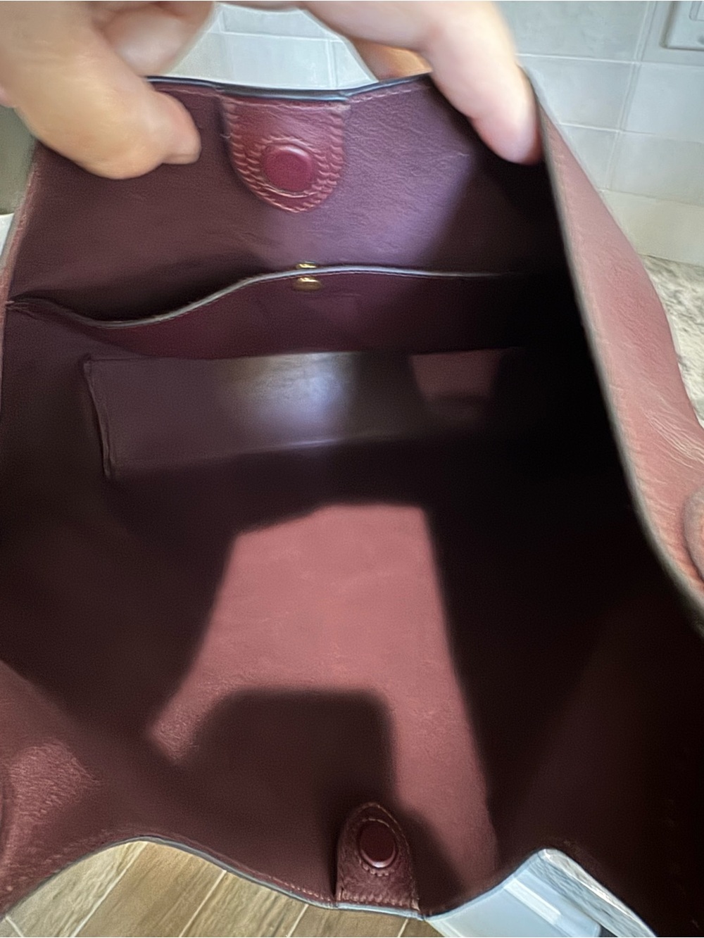 Coach Brooklyn 39 Bag in Merlot - Picture 8 of 8